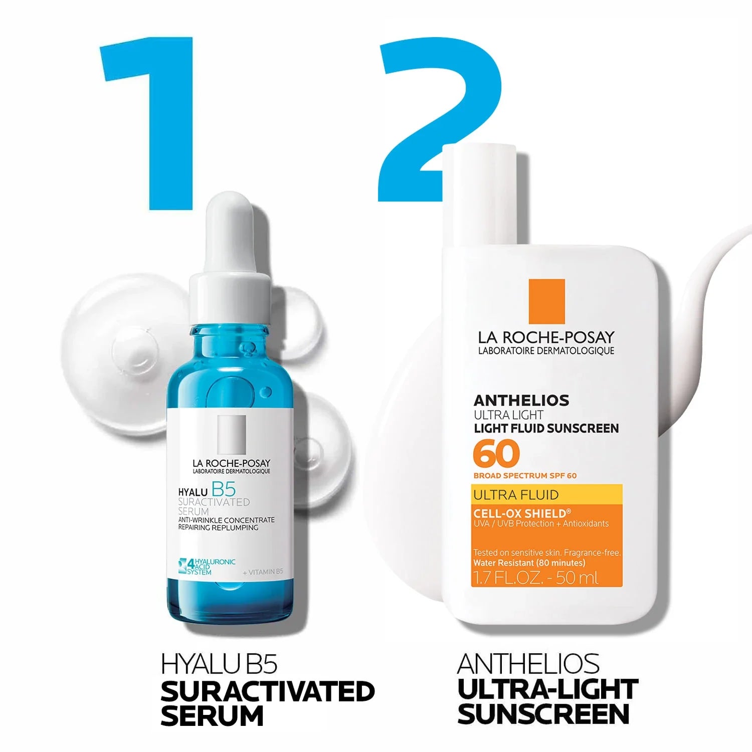 Hyalu B5 Serum & Anthelios Ultra-light Sunscreen SPF 60